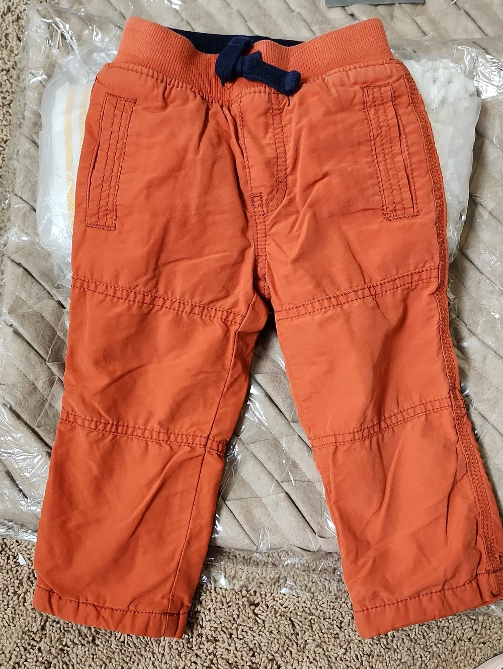 18-24 Months Gymboree Orange Fleece-lined Casual Pull-on Pants